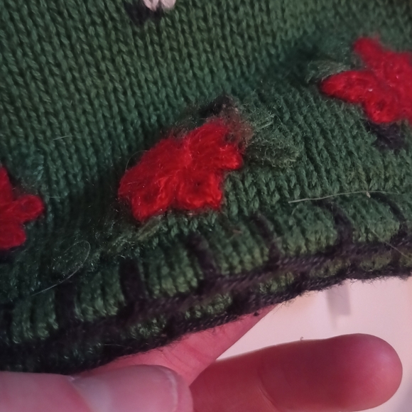 Vintage Hartstrings Girls Horse Needlepoint Sweater Vest Button Equestrian - Picture 5 of 10